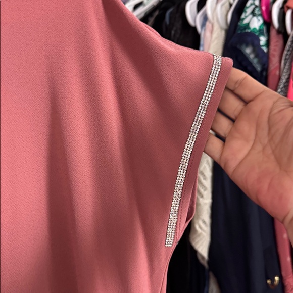 89th and Madison size XL Women's Rose Pink Short Sleeve Top - Picture 5 of 5